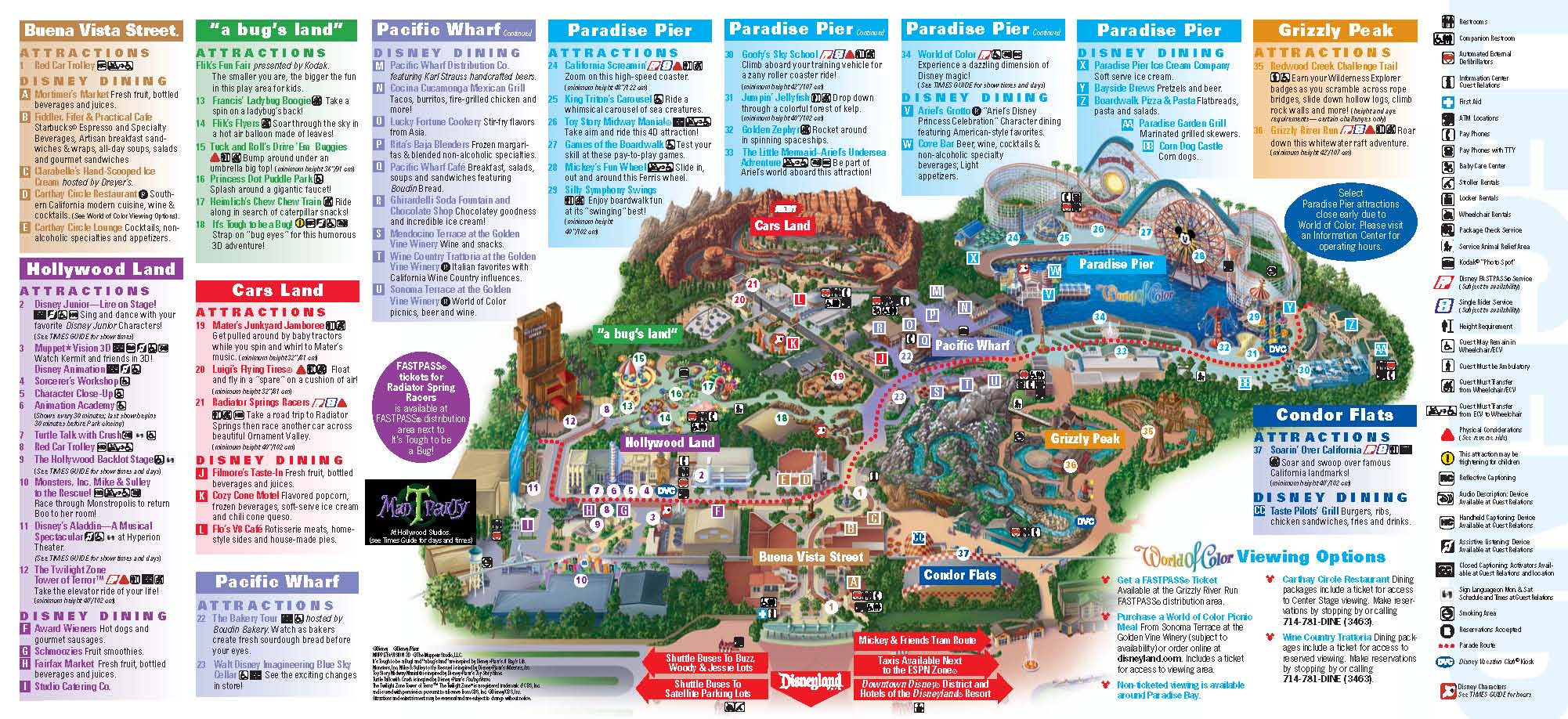 Disneyland Park Maps